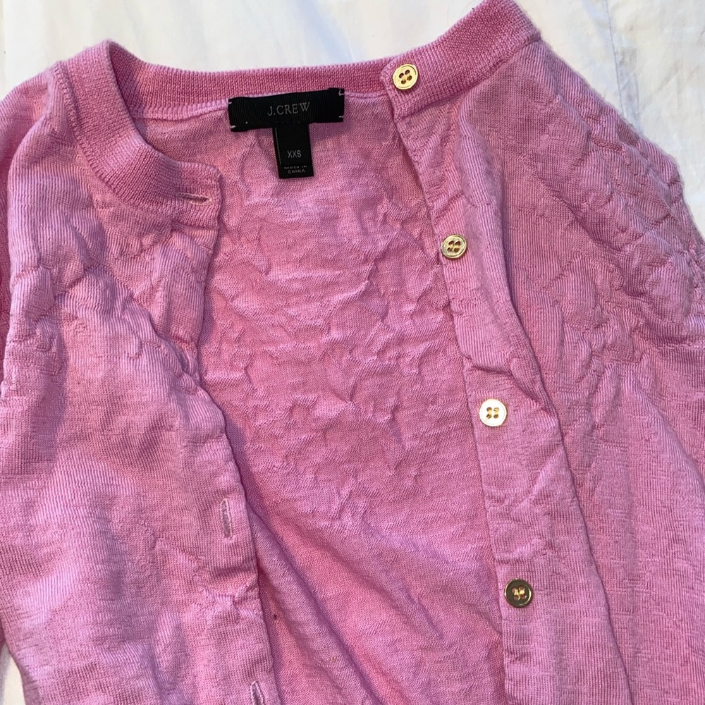 J. Crew extra extra small pink sweater.